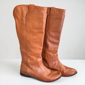 FRYE Paige Tall Riding Boots - Cognac